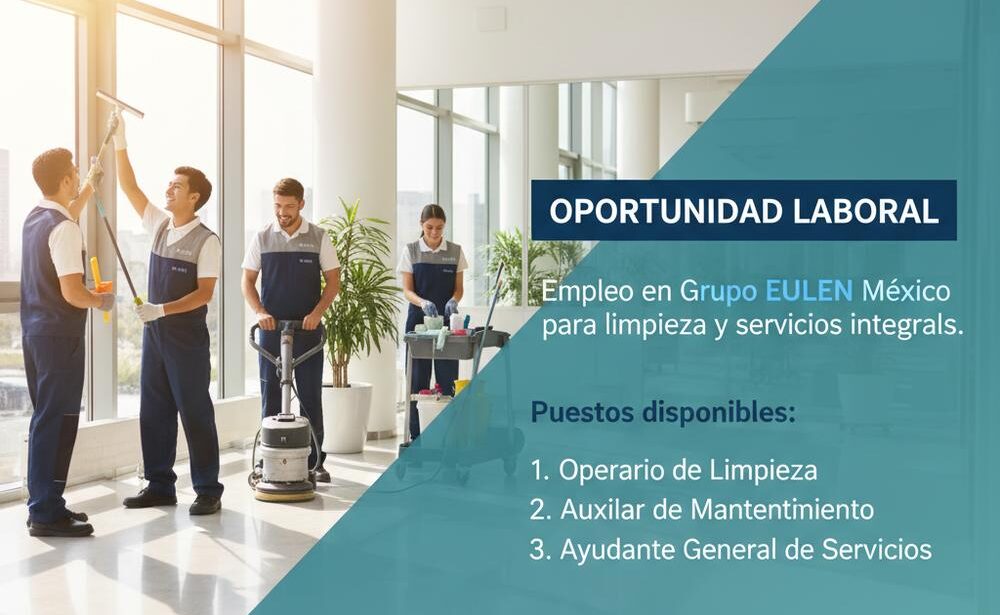Lee más sobre el artículo Empleo en Grupo EULEN México para limpieza y servicios integrales